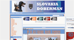 Desktop Screenshot of doberman.sk