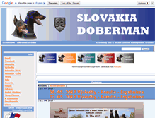 Tablet Screenshot of doberman.sk