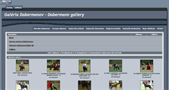 Desktop Screenshot of gallery.doberman.sk