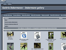 Tablet Screenshot of gallery.doberman.sk