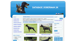 Desktop Screenshot of database.doberman.sk