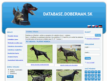 Tablet Screenshot of database.doberman.sk